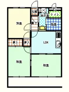 ストークハウス岩崎A【1階】の間取り