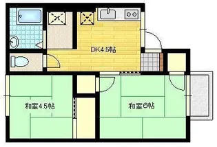 コーポなかしま【2階】の間取り
