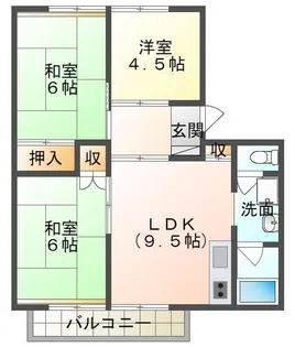 永園ハイツ【1階】の間取り