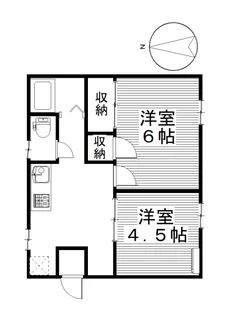 第二セントラルハイツ【1階】の間取り
