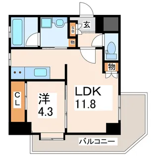 アップリッチ本荘【3階】の間取り
