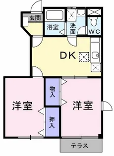 広島県廿日市市沖塩屋3【アパート】の間取り