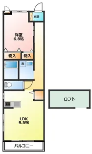 神奈川県小田原市永塚【アパート】の間取り