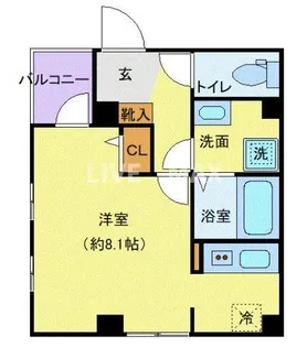 レピュア大島レジデンス【1階】の間取り