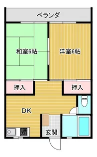 ハイツつかだ【1階】の間取り