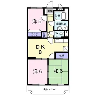 ファミールK向山II【4階】の間取り