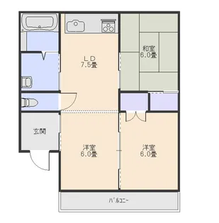 井上ハイツ【2階】の間取り