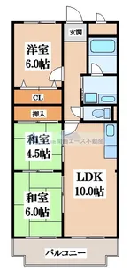 3LDKの間取り画像