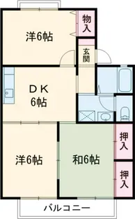 ボンシャンスC【2階】の間取り