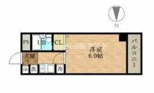 サンライズ野田阪神【2階】の間取り