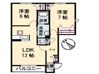 ガーデンスクエアC棟【1階】の間取り