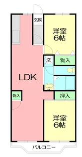 神奈川県秦野市平沢【マンション】の間取り