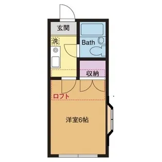 サンハイツ妻田A【2階】の間取り