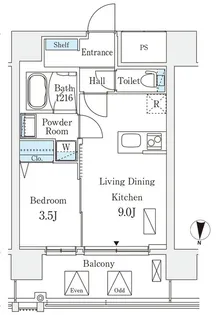 エル・セレーノ新大阪北【3階】の間取り