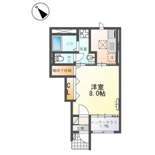 日立市東滑川町3丁目新築アパート【1階】の間取り