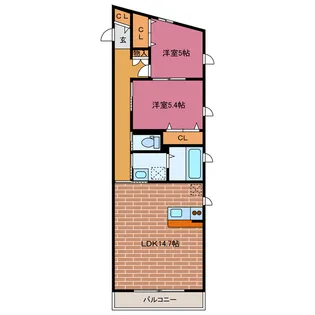 Art Force SUMIYOSHI【3階】の間取り