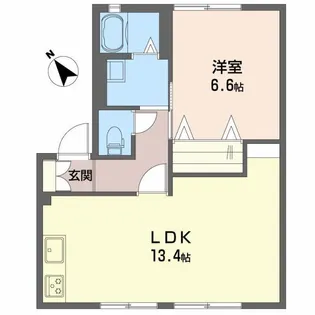 メゾン・ラフィーネ【1階】の間取り