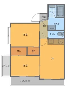 本住町マンション2番館【2階】の間取り