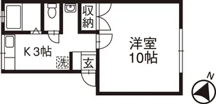 マーセルヨコガワ【2階】の間取り