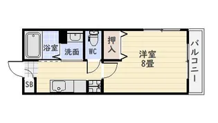 ティダ荒田【4階】の間取り