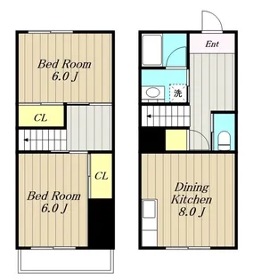 神奈川県厚木市妻田西3【一戸建】の間取り