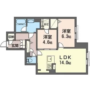 リラフォート【1階】の間取り