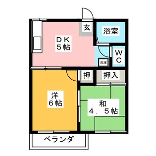 コーポハイムーン【2階】の間取り