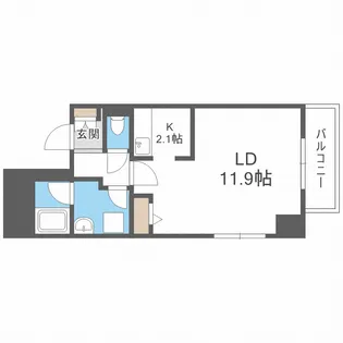 中鉱ビル【5階】の間取り
