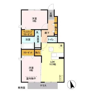 ソフィアコート 弐番館【1階】の間取り
