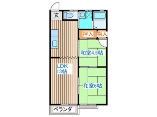 ブラッサムタケダ【2階】の間取り