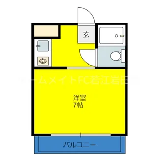 エトワールヴィルーR瓜生堂【2階】の間取り
