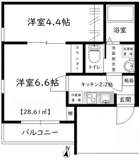 F-STAGE YOKOSUKA【3階】の間取り