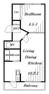 サンモール千葉寺【3階】の間取り