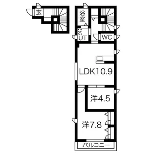 B・フラットII【2階】の間取り