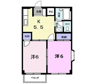 フィール自由ヶ丘【2階】の間取り