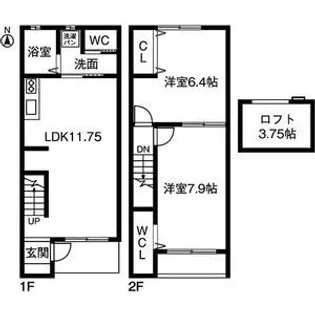 GARDEN HILLS A棟の間取り