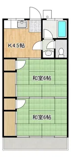 千馬ハイツ【2階】の間取り