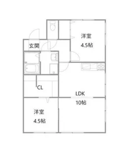 寺山パークハイツ【1階】の間取り