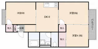 ガーデンハイツ【2階】の間取り