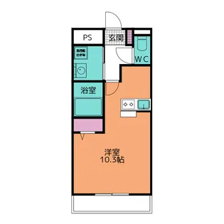 ピアリー外新【1階】の間取り