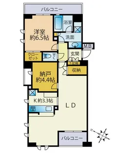 東京都中央区東日本橋3【マンション】の間取り