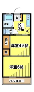 東京都世田谷区南烏山6【マンション】の間取り