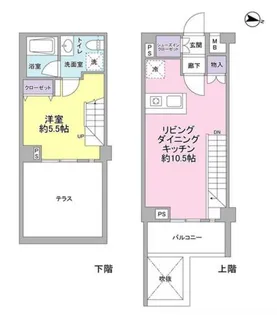 東京都世田谷区弦巻4【マンション】の間取り