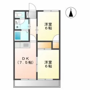さつきハイツB【3階】の間取り