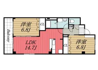 千葉県市原市松ケ島1【マンション】の間取り