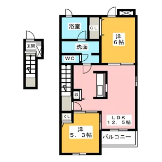 レガーロ ノースI【2階】の間取り