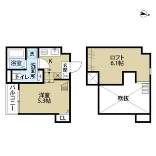 Oak 蘇我【1階】の間取り