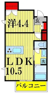 ロオジエ【5階】の間取り