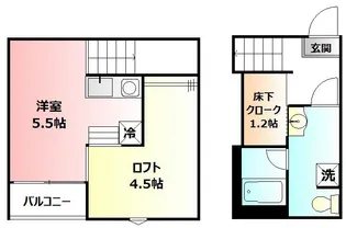 メゾンボヌール【1階】の間取り