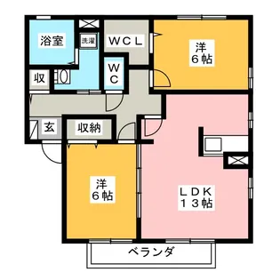 エントピア B棟【2階】の間取り